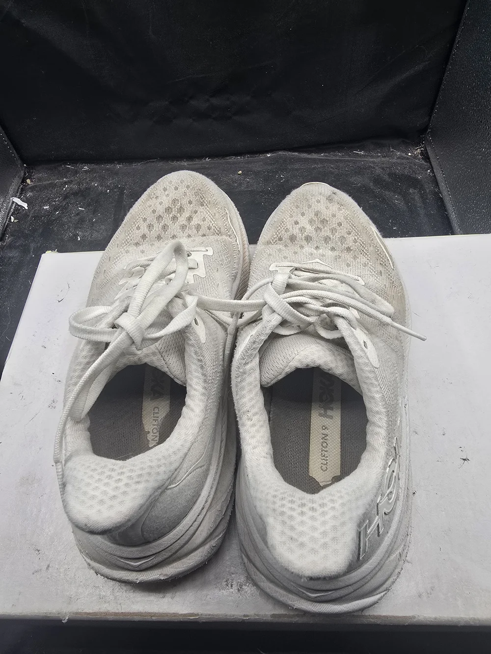 Hoka One One Men's White‎ Athletic Running Shoes